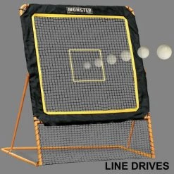 EZGoal EZ Goal 8' x 6' Lacrosse Professional Practice Rebounder - Orange/Black