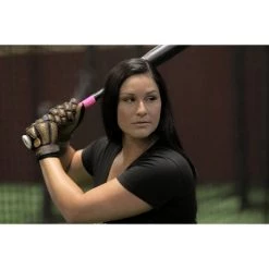 POWERHANDZ Pure Grip Weighted Softball Batting Gloves - Black