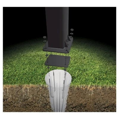 Silverback B5401W In-Ground 54" Glass Basketball Hoop System with Anchor Kit 12 Silverback B5401W In-Ground 54" Glass Basketball Hoop System with Anchor Kit - Image 10