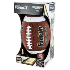 Franklin Sports Grip-Rite Pump & Tee Football Set Official - Brown