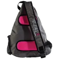 Franklin Sports Pickleball-X Elite Performance Official Sling Bag of the US OPEN - Gray/Pink