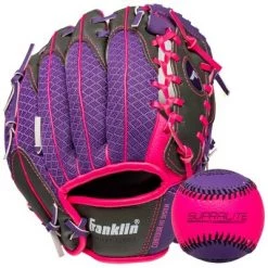Franklin Sports 9.5'' Meshtek Glove with Ball Purple/pink -Deals Sports Equipment Store unnamed file 1733