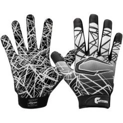 Shock Doctor Cutters Game Day Receiver Adult Gloves Black - M