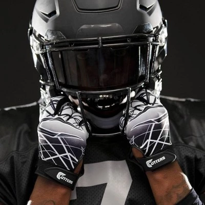 Shock Doctor Cutters Game Day Receiver Adult Gloves Black - M 6 Shock Doctor Cutters Game Day Receiver Adult Gloves Black - M - Image 4