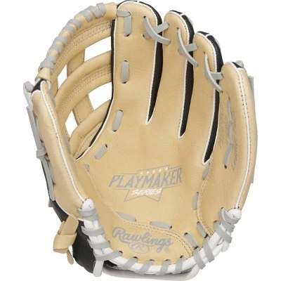 Rawlings Playmaker 10.5" T Ball Glove - Black/Brown 4 Rawlings Playmaker 10.5" T Ball Glove - Black/Brown - Image 2