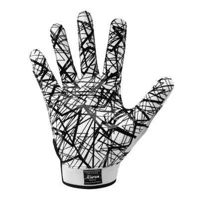 Shock Doctor Cutters Game Day Receiver Gloves Adult - White L 3 Shock Doctor Cutters Game Day Receiver Gloves Adult - White L
