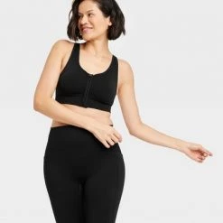 Women's Medium Support Seamless Zip-Front Bra - All in Motion™ -Deals Sports Equipment Store unnamed file 1967