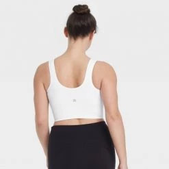 Women's Medium Support Longline Seamless Bra - All in Motion™ Olive Heather -Deals Sports Equipment Store unnamed file 2016