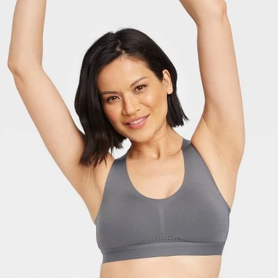 Women's Medium Support Strappy Back Bonded Bra - All in Motion™ Light Orange 7 Women's Medium Support Strappy Back Bonded Bra - All in Motion™ Light Orange - Image 5