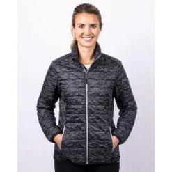 Cutter & Buck Rainier PrimaLoft® Womens Eco Insulated Full Zip Printed Puffer Jacket