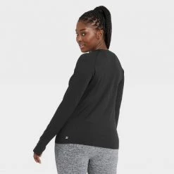 Women's Seamless Core Long Sleeve T-Shirt - All in Motion™ Green Olive -Deals Sports Equipment Store unnamed file 2279