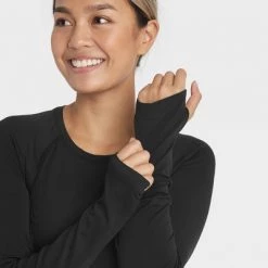 Women's Seamless Core Long Sleeve T-Shirt - All in Motion™ Green Olive -Deals Sports Equipment Store unnamed file 2281