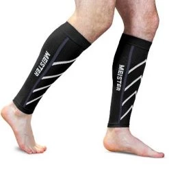 Meister Graduated 20-25mmHg Compression Leg Sleeves Pair Black