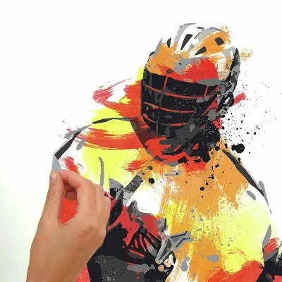 Men's Lacrosse Champion Peel and Stick Giant Wall Decal - RoomMates 3 Men's Lacrosse Champion Peel and Stick Giant Wall Decal - RoomMates