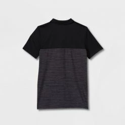 Boys' Striped Golf Polo Shirt - All in Motion™ Teal Blue