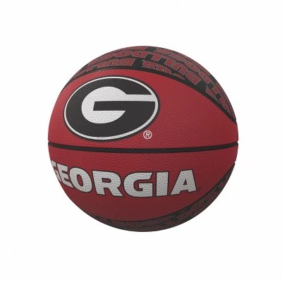 NCAA Georgia Bulldogs Repeating Logo Mini-Size Rubber Basketball 3 NCAA Georgia Bulldogs Repeating Logo Mini-Size Rubber Basketball