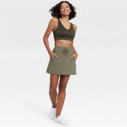 Women's Stretch Woven Skorts - All in Motion™ Moss Green -Deals Sports Equipment Store unnamed file 2378