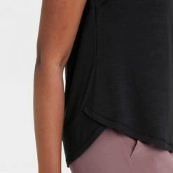 Women's Cap Sleeve Top - All in Motion™ Black -Deals Sports Equipment Store unnamed file 2390