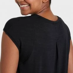 Women's Cap Sleeve Top - All in Motion™ Black -Deals Sports Equipment Store unnamed file 2391