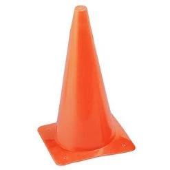 Champion Sports Hi-Visibility Safety Cone, 15", Pack of 3