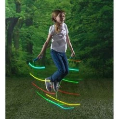 HearthSong - LED Light-up Flashing Adjustable Jump Rope for Kids Outdoor Play