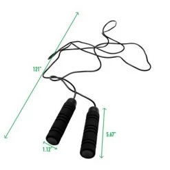 Mind Reader Foam Handled Jumping Rope, 2 Pack, Black -Deals Sports Equipment Store unnamed file 2462