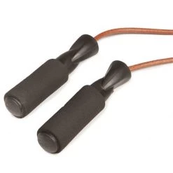 GoFit Leather Jump Rope with Foam-Padded Handles