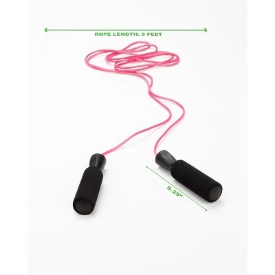 Mind Reader Adjustable Jump Rope with 5.25" Memory Foam Ergonomic Handles, 2 Pack 6 Mind Reader Adjustable Jump Rope with 5.25" Memory Foam Ergonomic Handles, 2 Pack - Image 4