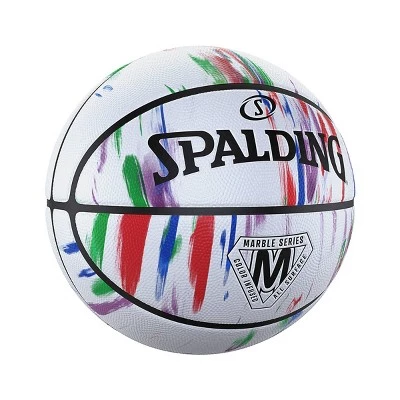Spalding 29.5'' Basketball - Marble White 4 Spalding 29.5'' Basketball - Marble White - Image 2