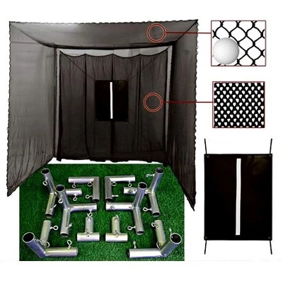 Cimarron Sports 10x10x10 Masters Golf UV Treated Net and Baffle with Golf Net Target and Frame Corner Kit 4 Cimarron Sports 10x10x10 Masters Golf UV Treated Net and Baffle with Golf Net Target and Frame Corner Kit - Image 2