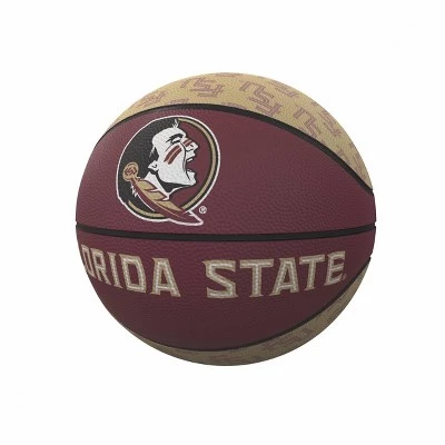 NCAA Florida State Seminoles Repeating Logo Mini-Size Rubber Basketball 3 NCAA Florida State Seminoles Repeating Logo Mini-Size Rubber Basketball