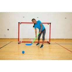 Sportime ProGoal Multi-Purpose Hockey Goal, 72 x 48 x 24 Inches, White Nylon Net