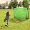 Soozier 8 x 3ft Soccer Goal Target Goal 2 in 1 Design Indoor Outdoor Backyard with All Weather PE Net Best Gift -Deals Sports Equipment Store unnamed file 2793