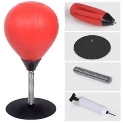 Link Worldwide Link Mini Punching Bag With Stand, Freestanding, Heavy Duty Stress Relief, Stress Buster Desktop Punching Bag with Suction Cup, For Kids, Adults -Deals Sports Equipment Store unnamed file 2919