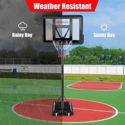 Costway Portable Basketball Hoop Stand Adjustable Height W/Shatterproof Backboard Wheels -Deals Sports Equipment Store unnamed file 2953