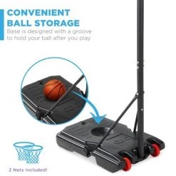 Best Choice Products Kids Height-Adjustable Basketball Hoop, Portable Backboard System w/ 2 Wheels -Deals Sports Equipment Store unnamed file 2961