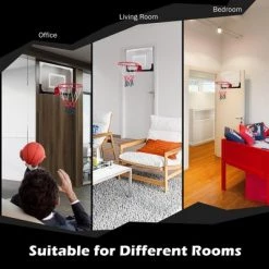 Costway Over-The-Door Mini Basketball Hoop Includes Basketball & Hand Pump Indoor Sports -Deals Sports Equipment Store unnamed file 2983