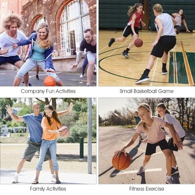 Costway Adjustable Basketball Hoop System Stand Kid Indoor Outdoor Net Goal W/ Wheels 5 Costway Adjustable Basketball Hoop System Stand Kid Indoor Outdoor Net Goal W/ Wheels - Image 3