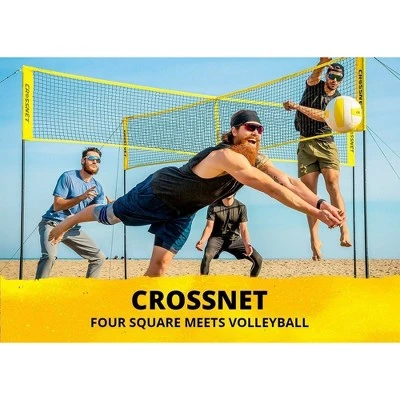 CROSSNET The Original 4 Square Volleyball Net and Backyard Yard Game Complete Set with Carrying Backpack, Ball, and Boundary Lines for Kids and Adults 5 CROSSNET The Original 4 Square Volleyball Net and Backyard Yard Game Complete Set with Carrying Backpack, Ball, and Boundary Lines for Kids and Adults - Image 3