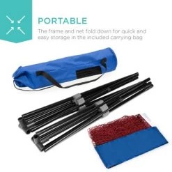 Best Choice Products 12.5ft Portable Freestanding Indoor/Outdoor Net for Volleyball, Tennis, Badminton w/ Carrying Case -Deals Sports Equipment Store unnamed file 3036