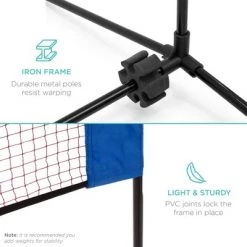 Best Choice Products 12.5ft Portable Freestanding Indoor/Outdoor Net for Volleyball, Tennis, Badminton w/ Carrying Case -Deals Sports Equipment Store unnamed file 3037