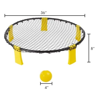 Toy Time Battle Volleyball Outdoor Tournament Set With Adjustable Net and 3 Balls 3 Toy Time Battle Volleyball Outdoor Tournament Set With Adjustable Net and 3 Balls
