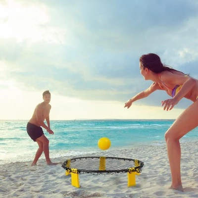 Toy Time Battle Volleyball Outdoor Tournament Set With Adjustable Net and 3 Balls 4 Toy Time Battle Volleyball Outdoor Tournament Set With Adjustable Net and 3 Balls - Image 2