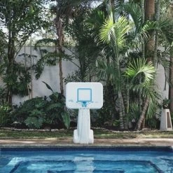 Dunn Rite Dunn-Rite PoolSport 2 In 1 Combination Volleyball & Basketball Stainless Combo Inground Pool Activity Set w/ Basketball Hoop, Volleyball Net, & Balls -Deals Sports Equipment Store unnamed file 3049