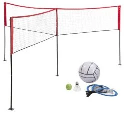 HearthSong Jumbo 3-in-1 Three-Way Game Set Featuring Badminton, Tennis and Volleyball for Kids -Deals Sports Equipment Store unnamed file 3056