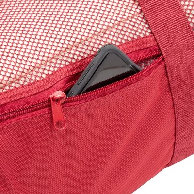 Zodaca 2 Pack Mesh Sports Duffle Bag with Shoulder Strap for Summer Travel, Gym & Sports, Workout Backpack, Black and Red, 19 x 10 in 9 Zodaca 2 Pack Mesh Sports Duffle Bag with Shoulder Strap for Summer Travel, Gym & Sports, Workout Backpack, Black and Red, 19 x 10 in - Image 7