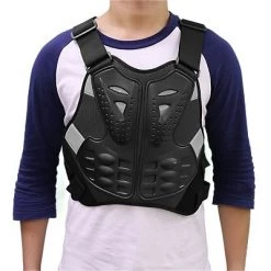 X AUTOHAUX Black Adult Motorcycle Protective Body Armor Vest Guard Protector Jacket Gear Pads Black Gray XL 1 Pcs