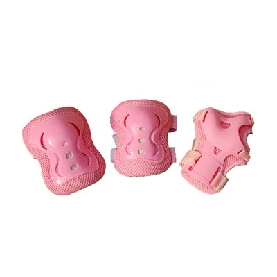 X AUTOHAUX Cycling Roller Skating Plastic Wrist Elbow Knee Support Brace 6 in 1 Set Protective Pads Pink White 4.9" x 3.9" 8 X AUTOHAUX Cycling Roller Skating Plastic Wrist Elbow Knee Support Brace 6 in 1 Set Protective Pads Pink White 4.9" x 3.9" - Image 6