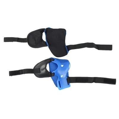 X AUTOHAUX Outdoor Skating Wrist Knee Elbow Pads Blades Guard Support Blue Black Set 6 in 1 6 X AUTOHAUX Outdoor Skating Wrist Knee Elbow Pads Blades Guard Support Blue Black Set 6 in 1 - Image 4