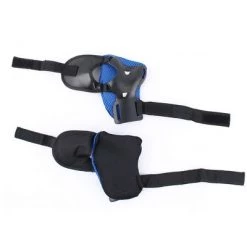 X AUTOHAUX Bicycle Roller Blading Wrist Elbow Knee Support Brace 6 in 1 Set Protective Pads Black Blue 5.1" x 4.9" -Deals Sports Equipment Store unnamed file 3465